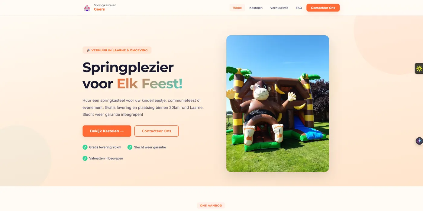 Springkastelen Geers website